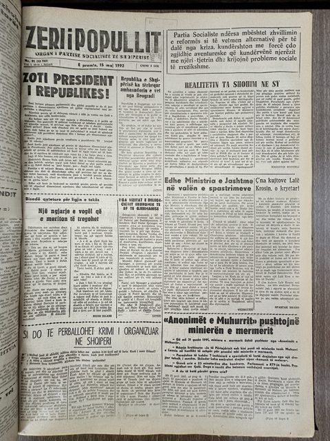 Zëri i Popullit 1992-05-15