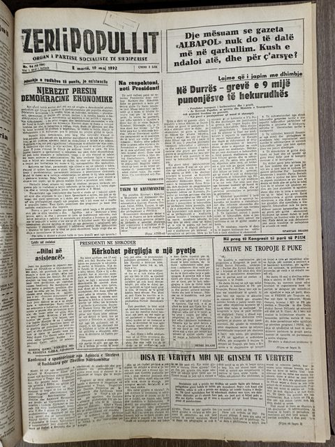 Zëri i Popullit 1992-05-19