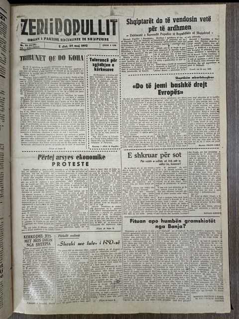 Zëri i Popullit 1992-05-24