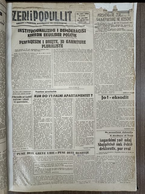 Zëri i Popullit 1992-05-26