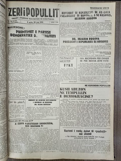 Zëri i Popullit 1992-05-28