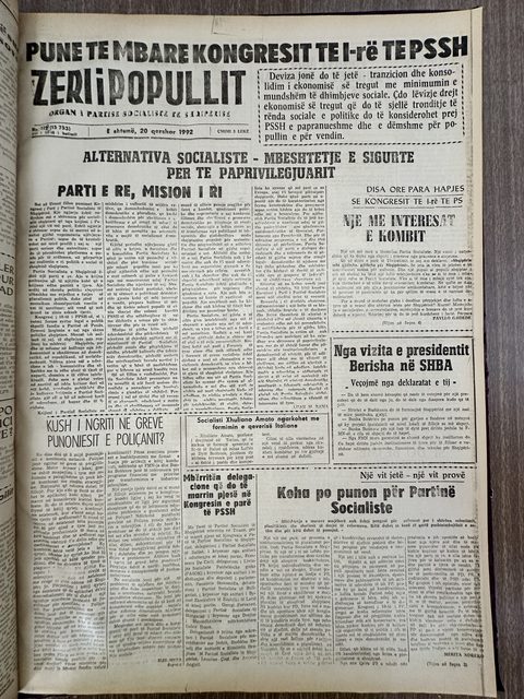 Zëri i Popullit 1992-06-20
