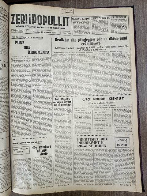 Zëri i Popullit 1992-06-25