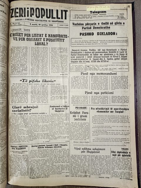 Zëri i Popullit 1992-06-30