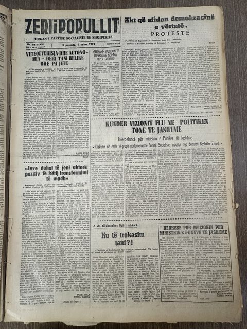 Zëri i Popullit 1992-10-09