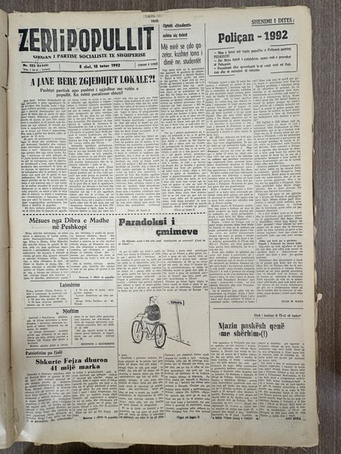 Zëri i Popullit 1992-10-18