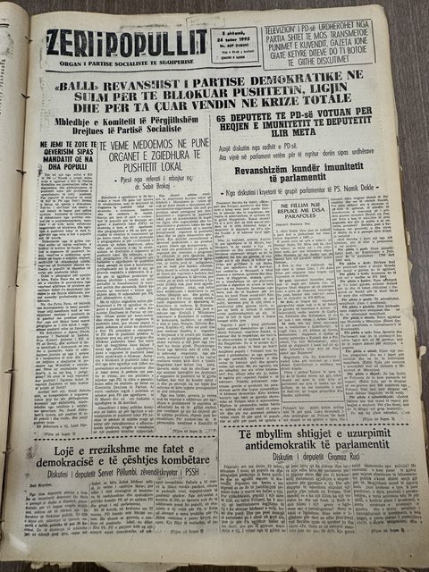 Zëri i Popullit 1992-10-24