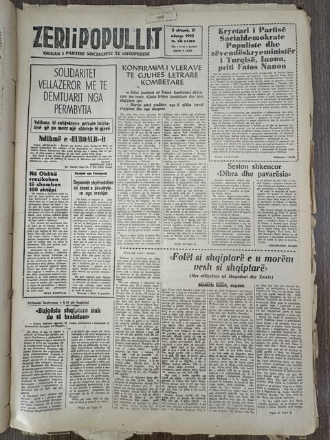 Zëri i Popullit 1992-03-21