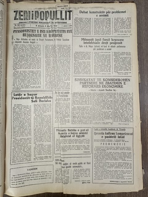 Zëri i Popullit 1992-12-05