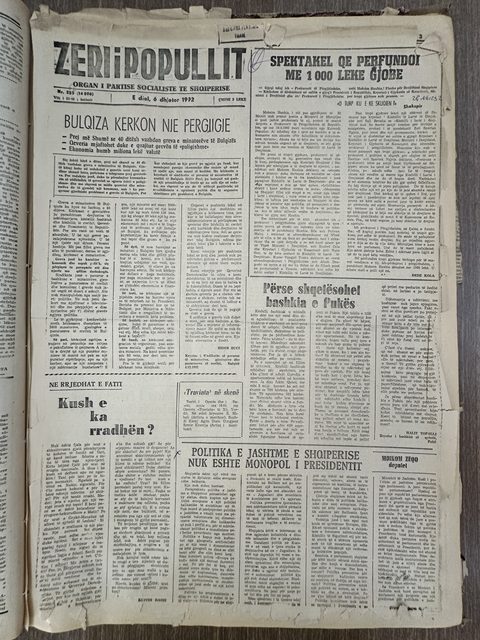 Zëri i Popullit 1992-12-06