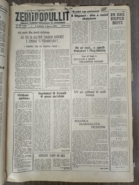 Zëri i Popullit 1992-12-09