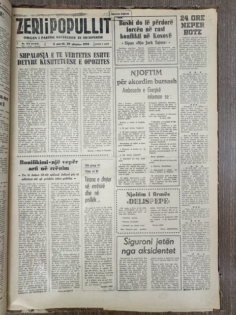 Zëri i Popullit 1992-12-29
