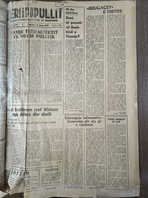 Zëri i Popullit 1993-01-06