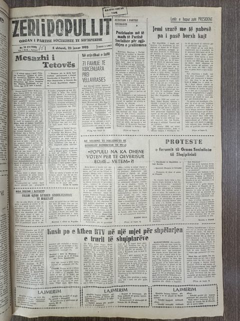 Zëri i Popullit 1993-01-23