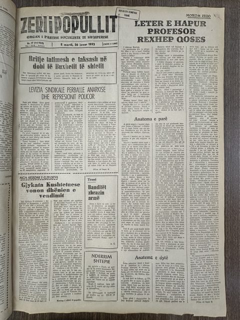 Zëri i Popullit 1993-01-26