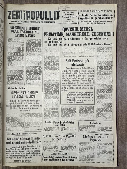 Zëri i Popullit 1993-02-20