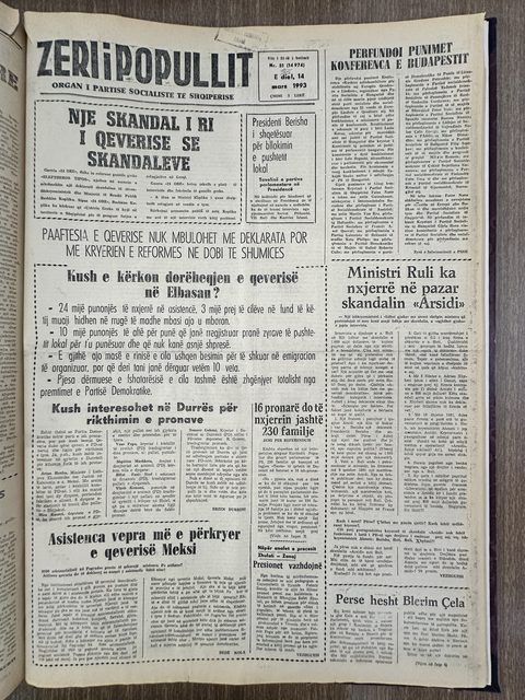 Zëri i Popullit 1993-03-14