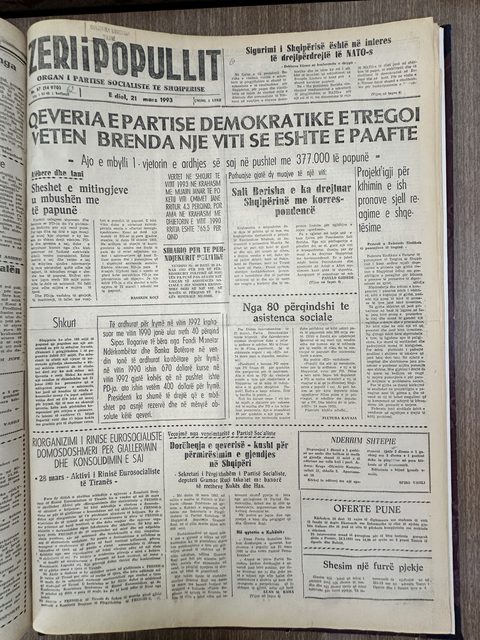 Zëri i Popullit 1993-03-21
