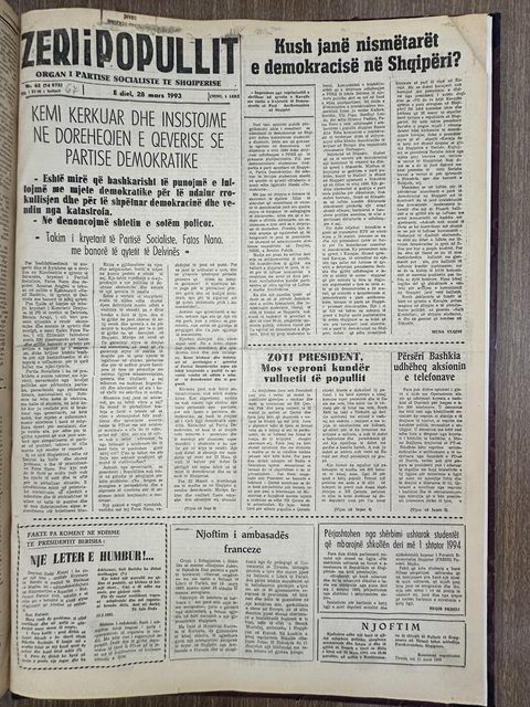 Zëri i Popullit 1993-03-28