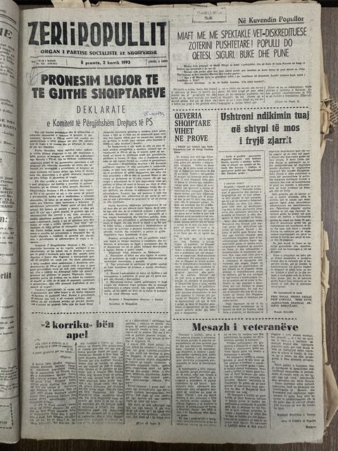 Zëri i Popullit 1993-07-02