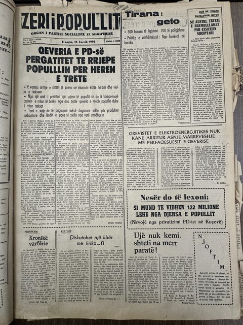 Zëri i Popullit 1993-07-15