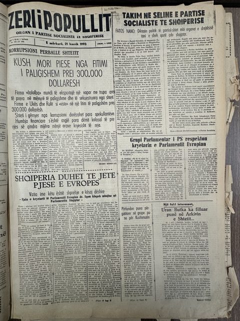 Zëri i Popullit 1993-07-21