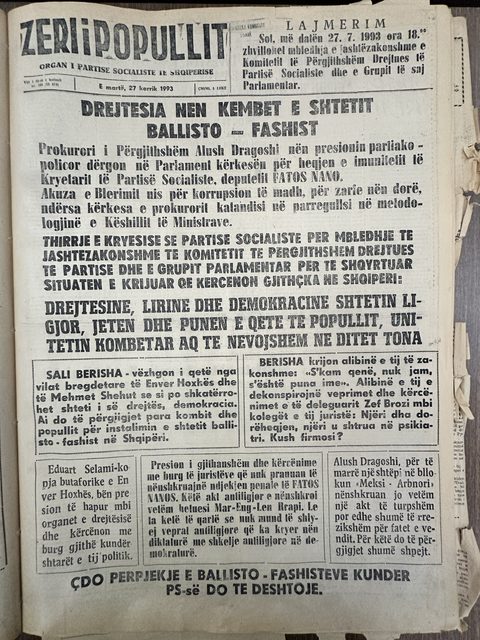 Zëri i Popullit 1993-07-27