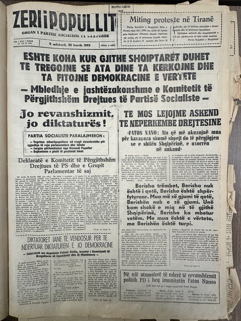 Zëri i Popullit 1993-07-28