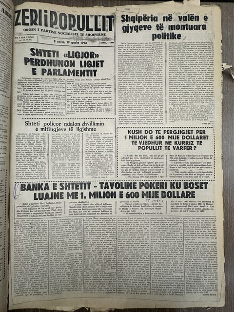 Zëri i Popullit 1993-08-19