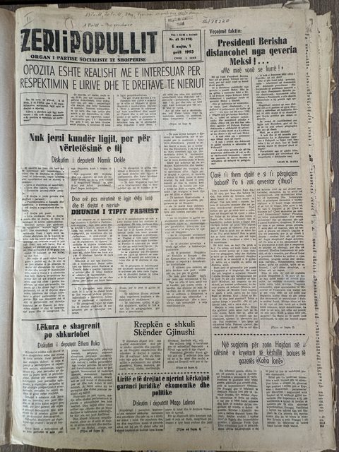 Zëri i Popullit 1993-04-01