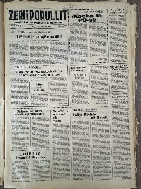 Zëri i Popullit 1993-04-02
