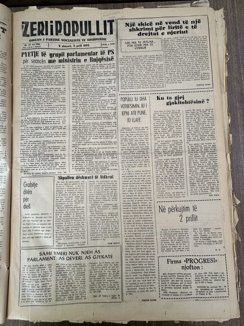 Zëri i Popullit 1993-04-03