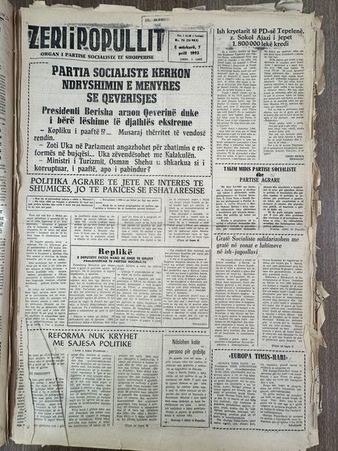 Zëri i Popullit 1993-04-07
