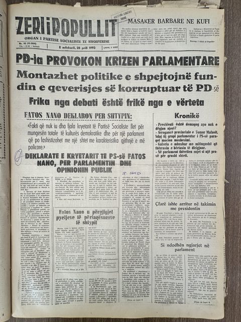 Zëri i Popullit 1993-04-28