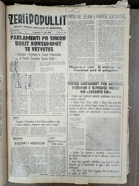 Zëri i Popullit 1993-05-07
