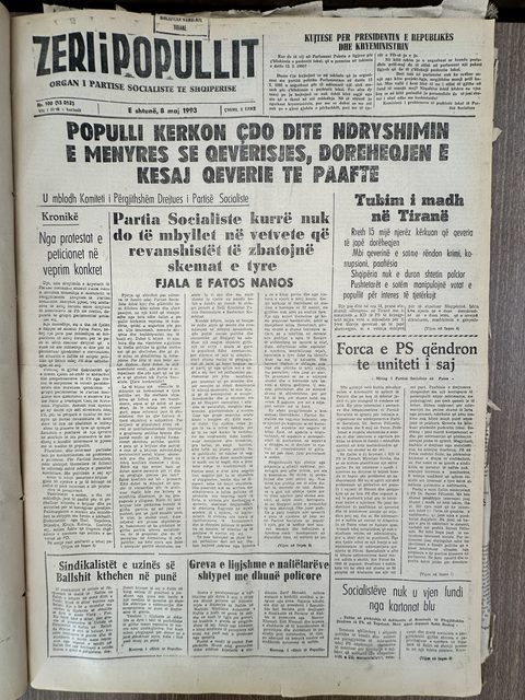 Zëri i Popullit 1993-05-08
