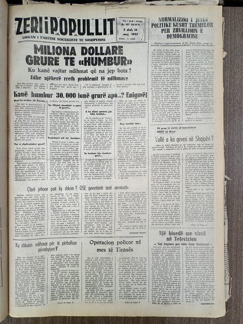 Zëri i Popullit 1993-05-16