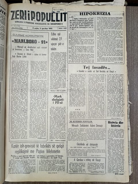 Zëri i Popullit 1993-06-03