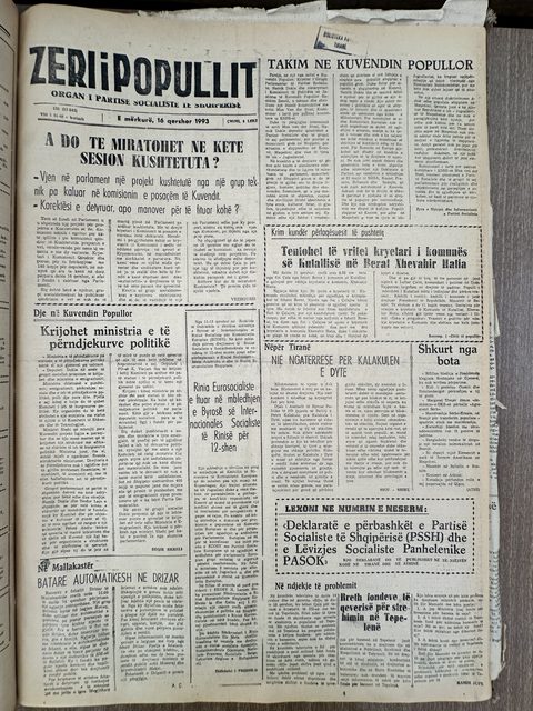 Zëri i Popullit 1993-06-16