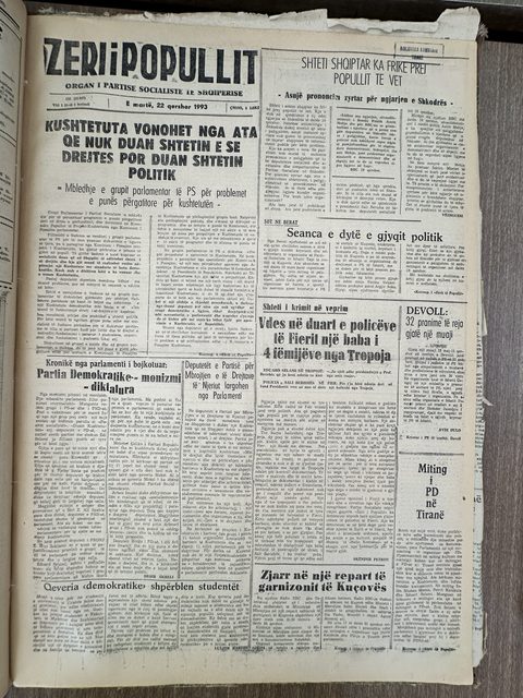 Zëri i Popullit 1993-06-22