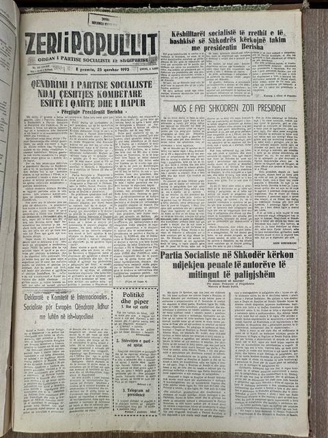 Zëri i Popullit 1993-06-25