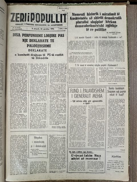 Zëri i Popullit 1993-06-26