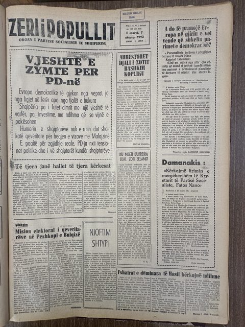 Zëri i Popullit 1993-09-07