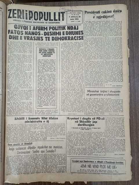 Zëri i Popullit 1993-10-20