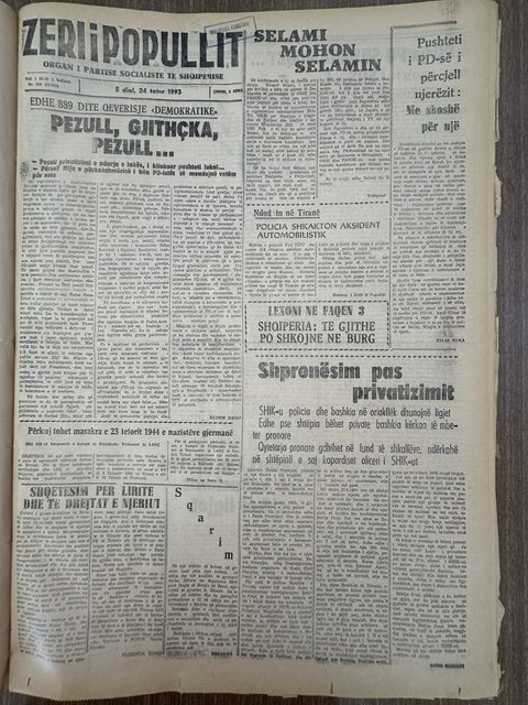 Zëri i Popullit 1993-10-24