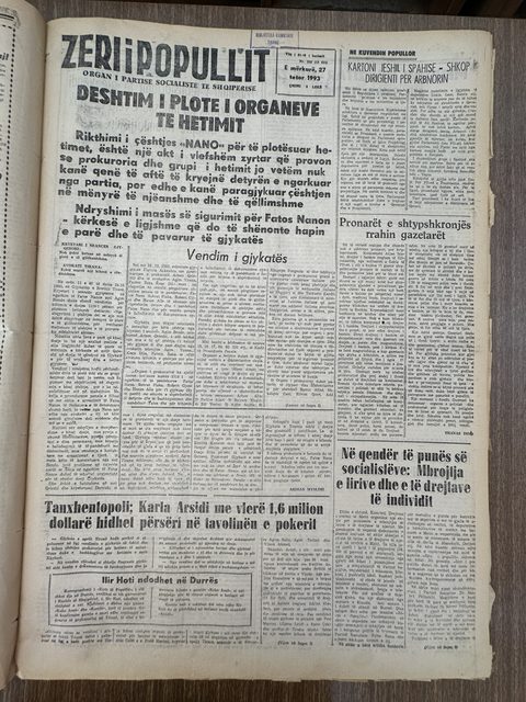 Zëri i Popullit 1993-10-27