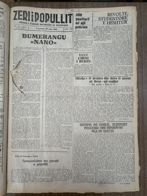 Zëri i Popullit 1993-10-29