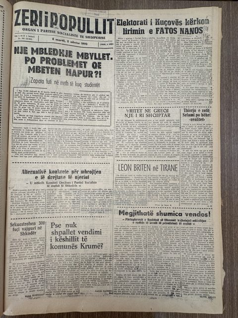 Zëri i Popullit 1993-11-02