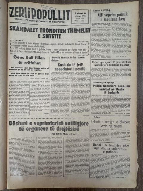 Zëri i Popullit 1993-11-13