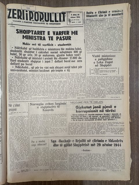 Zëri i Popullit 1993-11-21
